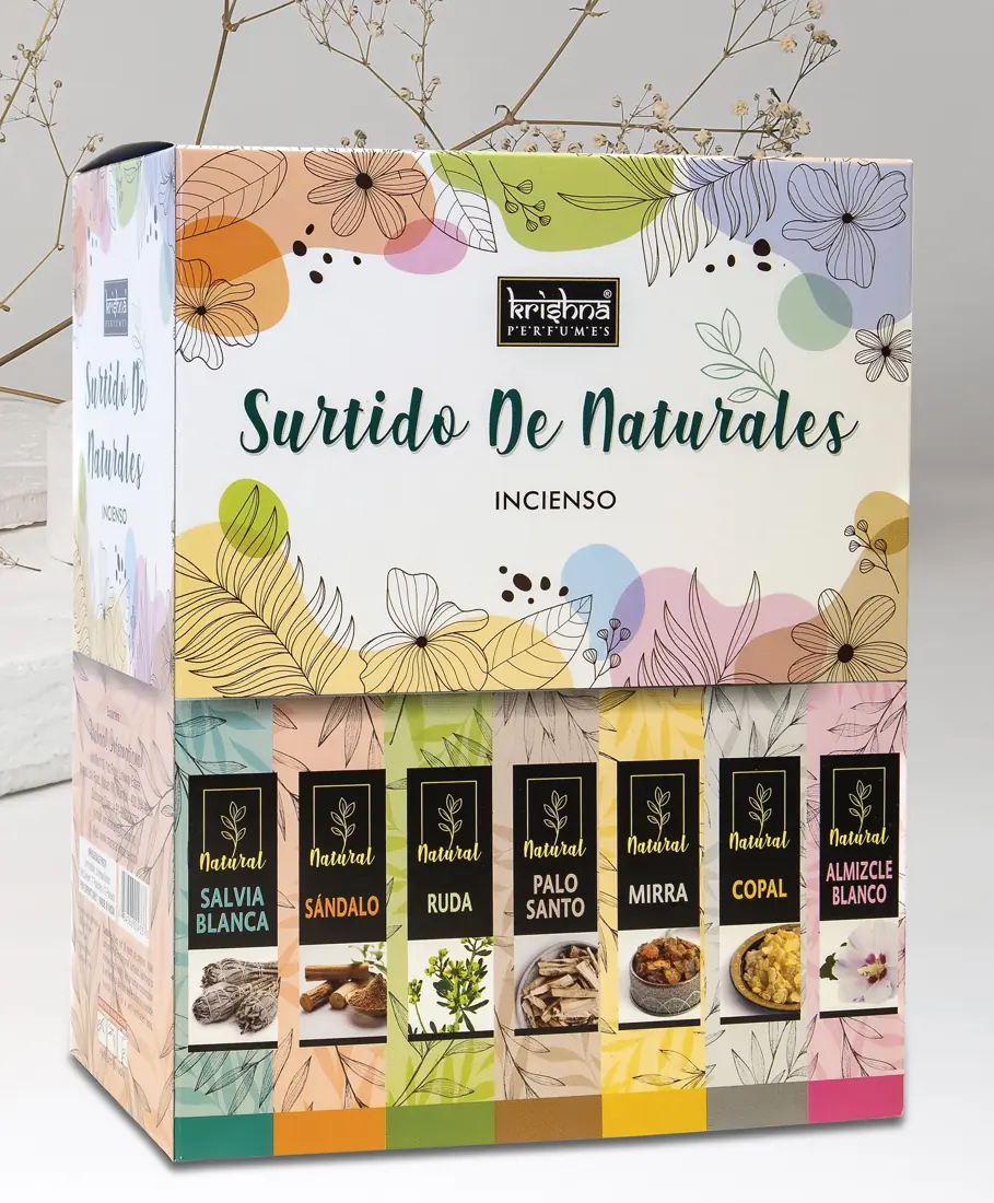 Krishna Perfumes 7 in 1 Assortment Boxes display packaging